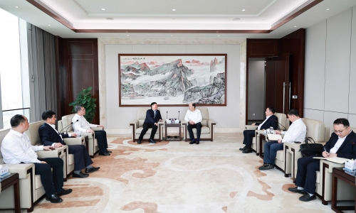 通用技术高新资料集团有限公司董事长、、、党委书记庄小雄一行莅临15VIP太阳集团调研