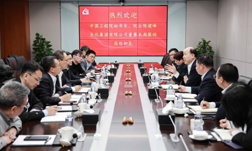 中国工程院秘书长、、院士陈建峰和巨化集团董事长周黎旸莅临15VIP太阳集团调查